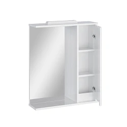Зеркальный шкаф подвесной SanStar Ориана 70 для ванной комнаты белый