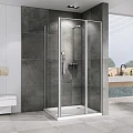 Душевой уголок ABBER Sonnenstrand 110x90см AG04110S-S90 профиль хром, стекло прозрачное