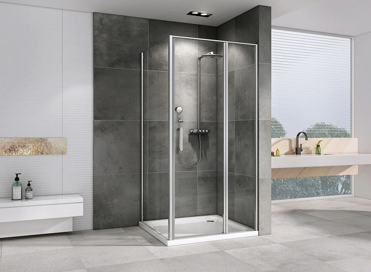 Душевой уголок ABBER Sonnenstrand 110x90см AG04110S-S90 профиль хром, стекло прозрачное