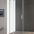 Душевая дверь в нишу Cezares SLIDER-90/100-GL-FIX/DOR-GRIGIO с фиксированной панелью