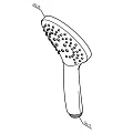 Душевая лейка AM.PM Gem F0290064 пластик, хром