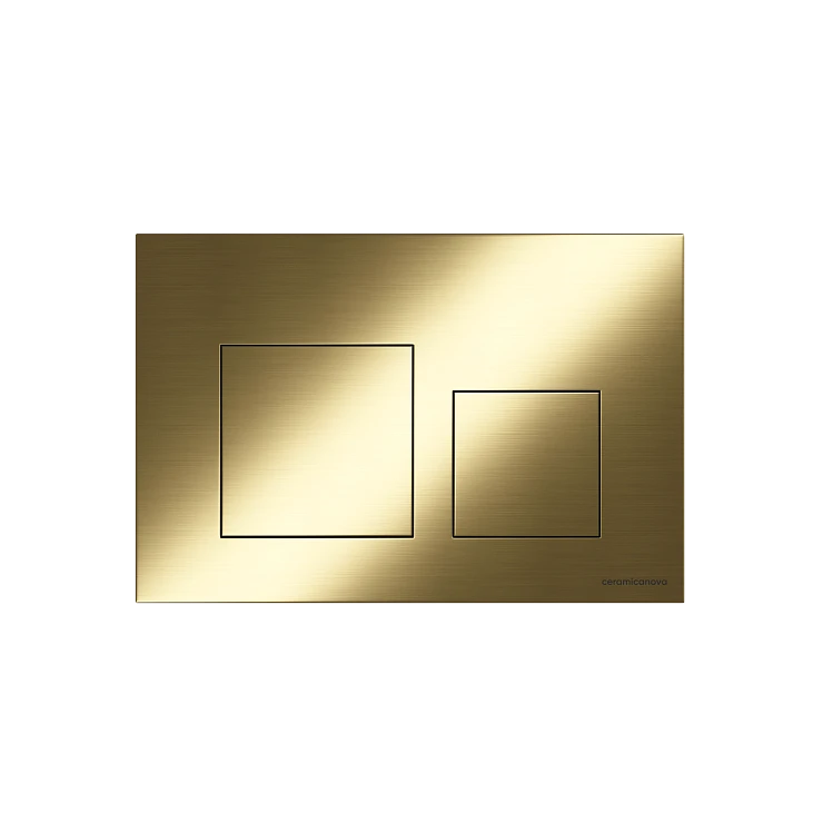 Кнопка смыва Ceramica Nova Balance Square CN12-002BG золото брашированное