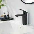 Смеситель для раковины Aquatek Либра AQ1610MB черный матовый