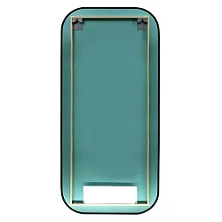 Зеркало Art&max Siena AM-Sie-600-1000-DS-F с подсветкой, черное