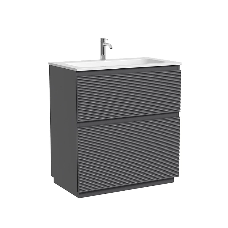 Тумба под раковину Sancos Folk Floor 80 FL80FGS напольная, Grey soft