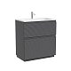 Тумба под раковину Sancos Folk Floor 80 FL80FGS напольная, Grey soft