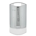 Душевая кабина Niagara Eco 90x90см NG-7308-BK профиль серебро