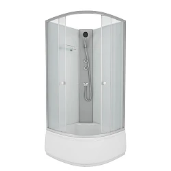 Душевая кабина Niagara Eco 90x90см NG-7308-BK профиль серебро