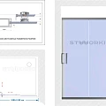 Душевой уголок STWORKI Дублин 110x110см DE019SC110110200 профиль хром матовый, стекло матовое