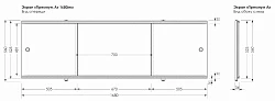 Экран Aquanet Premium 168см 00273288 белый
