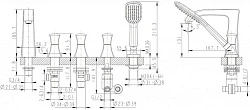 Душевая стойка Bravat Source F9173218CP-A-ENG хром