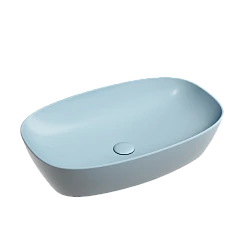 Раковина накладная Ceramica nova Element 600*380*138мм CN6049ML голубая матовая