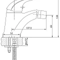 Смеситель Aquanet Cobra SD90364 для биде