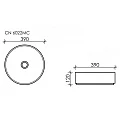 Раковина накладная Ceramica Nova Element CN6022MC бежевая матовая