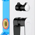 Смеситель для ванны с душем Aquatek Оберон AQ1246CR с внутренней частью, хром