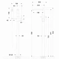 Напольный смеситель для ванны с душем Bravat Arc F66061K-B3-ENG черный