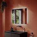 Зеркало Sancos 90х70 Square SQ900 с подсветкой