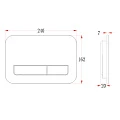 Кнопка смыва Veconi Flush V12 FLV12-G золото брашированное