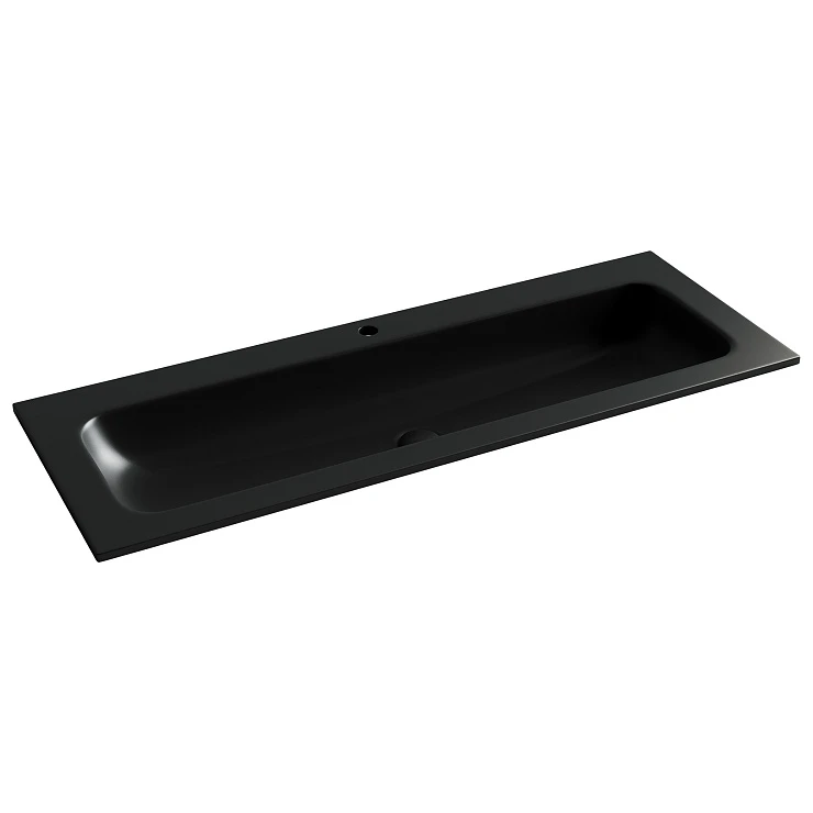 Раковина встраиваемая Ceramica Nova Grace 120см CN7017MB черная матовая