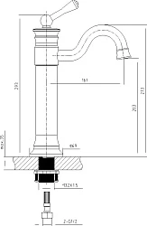 Смеситель для раковины Timo Adelia 6011/00F хром