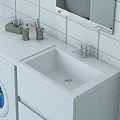 Тумба с раковиной Эстет Dallas Luxe 1400х482 R ФР-00002907 белая глянец