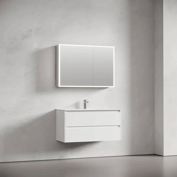 Зеркало-шкаф Sancos Evoke 100 SC80100 с подсветкой