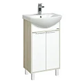 Тумба под раковину Aquaton Рико 50 1A212401RIB90 белая / ясень фабрик