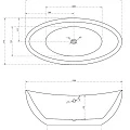 Акриловая ванна ABBER 180x87 AB9248 белая глянцевая