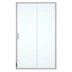 Душевая дверь в нишу Bravat Drop 120x200см BD120.4100A профиль хром, стекло прозрачное