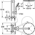 Душевая стойка Grohe Euphoria XXL System 310 26075000 хром