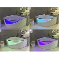 Акриловая ванна Orans OLS-BT65107 150x150см 6510700 с гидромассажем, белая глянцевая