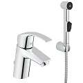 Смеситель для раковины Grohe Eurosmart 23124002 с гигиеническим душем, хром