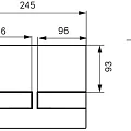 Кнопка смыва IDDIS Unifix UNI06MWi77 белая