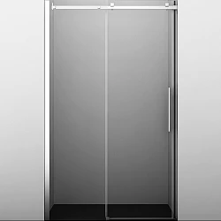 Душевая дверь в нишу Wasserkraft Alme 130см 15R30 профиль хром, стекло прозрачное