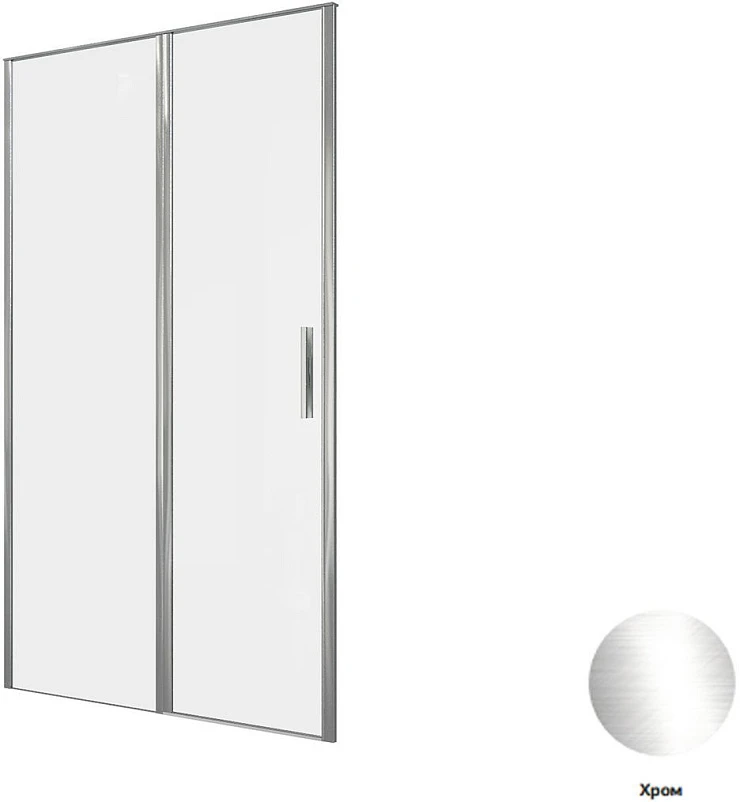 Душевая дверь в нишу Allen Brau Priority 120x200 см 3.31007.00 профиль хром, стекло прозрачное