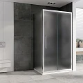Душевой уголок ABBER Schwarzer Diamant 120х90см AG30120MH-S90M профиль хром, стекло матовое