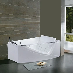 Акриловая ванна Orans 120x170 с гидромассажем OLS-BT65109 R белая глянцевая