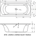 Акриловая ванна Riho Linares 180x80 Plug & Play B142010005 правая, белая глянцевая