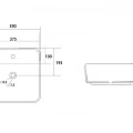 Раковина накладная ABBER Rechteck AC2215 белая