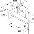 Смеситель для раковины Kludi Zenta SL 482440565 хром