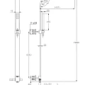 Душевая стойка Bravat Arc D224K-ENG черная