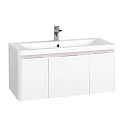 Тумба с раковиной Aquaton Шерилл 105 белая