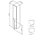 Шкаф-пенал AM.PM Gem 30см M90CHL0306WG белый глянцевый
