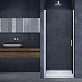 Душевая дверь в нишу Vincea Alpha 75см VDP-3AL750CL профиль хром, стекло прозрачное
