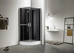 Душевая кабина Azario Denver 90х90см AZ-N10812 900 профиль хром, стекло прозрачное