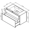 Тумба с раковиной AM.PM Inspire 2.0 100 белый матовый