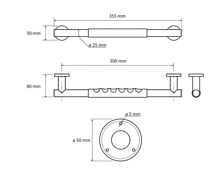 Поручень Bemeta Omega 104507661 хром