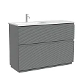 Тумба под раковину Sancos Folk Floor 120 FL120FLES левая, напольная, Ergraut soft