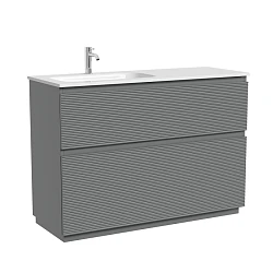 Тумба под раковину Sancos Folk Floor 120 FL120FLES левая, напольная, Ergraut soft