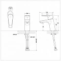 Смеситель для раковины Bravat Drop-D F148162C хром